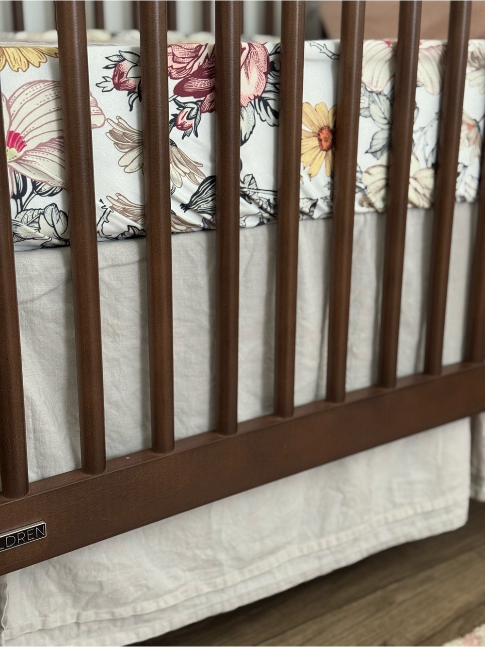 Petit Pehr Baby Organic Linen/Cotton Crib Skirt